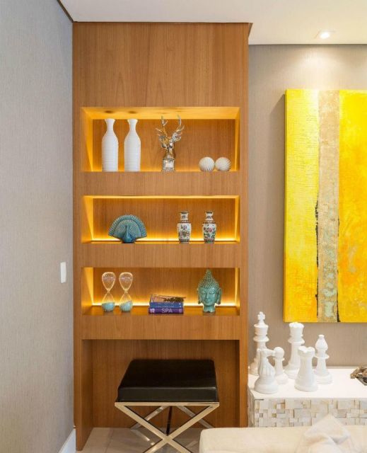 Como fazer nichos de MDF com iluminação LED