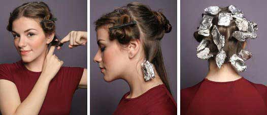 cachos de papel aluminio para dormir