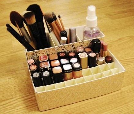 Como fazer organizador de maquiagem em MDF