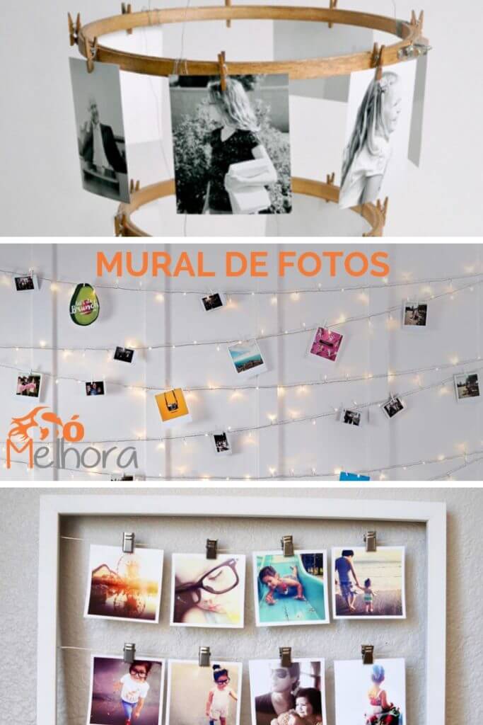 como fazer painel de fotos para festa feminina