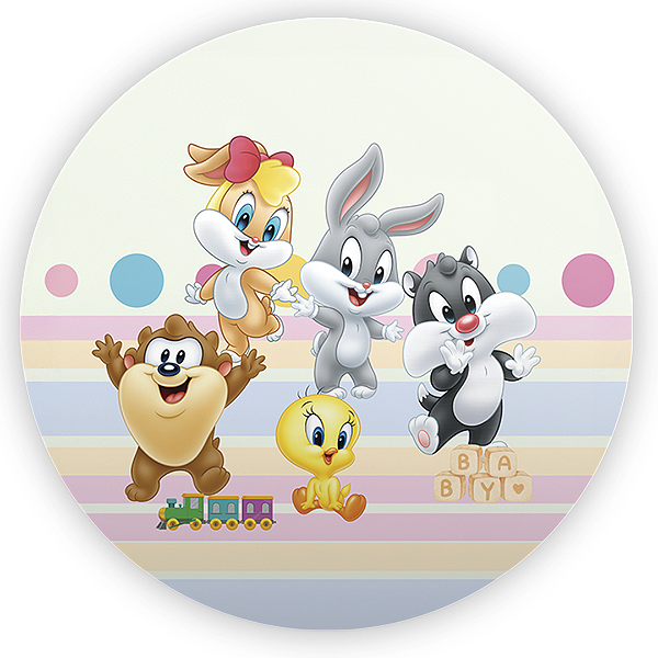 ideias de painel de tecido baby looney tunes para festa
