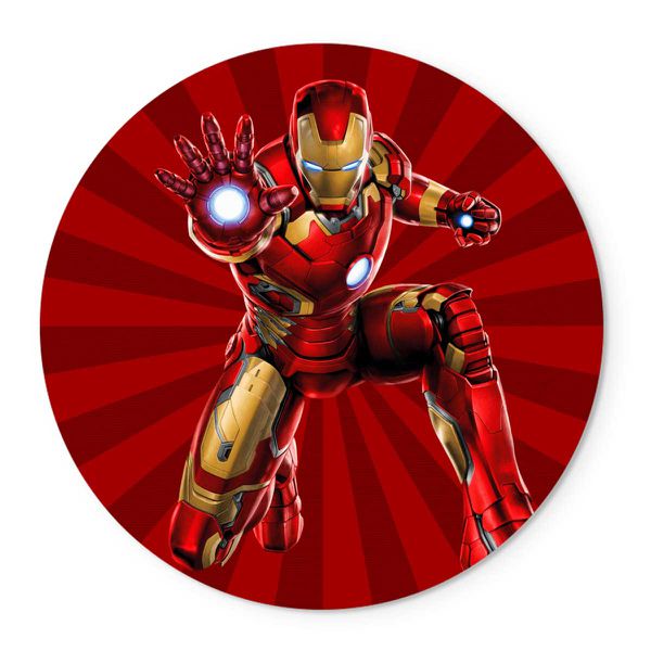 ideias de painel redondo para festa masculina simples