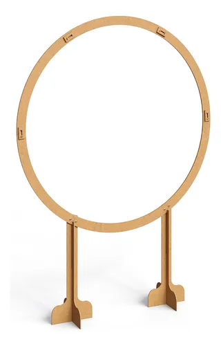 painel redondo de papelão ou mdf qual escolher