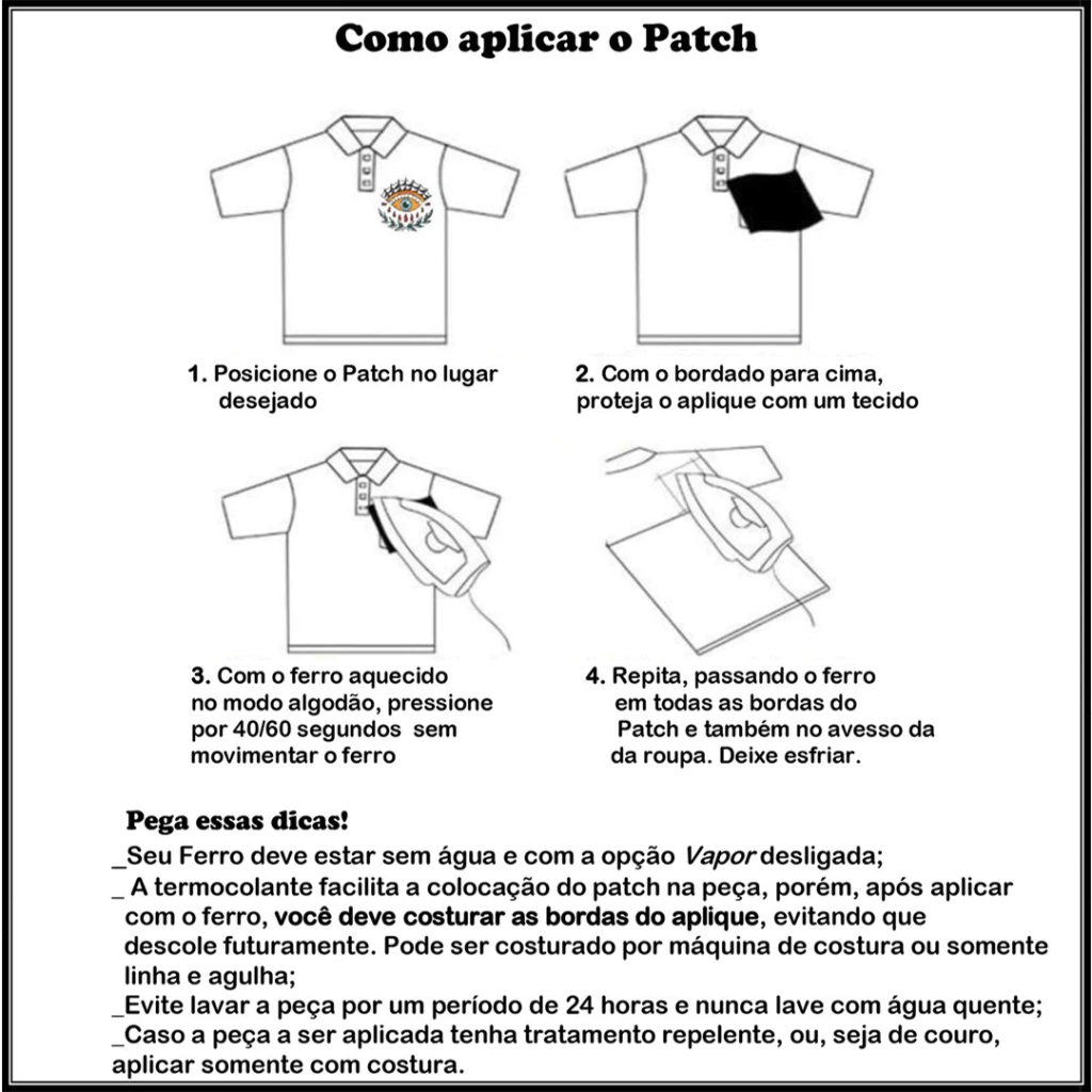 aplicar patch de tecido em jaqueta jeans