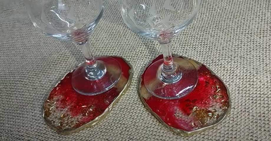 Como fazer porta-copos de resina epóxi