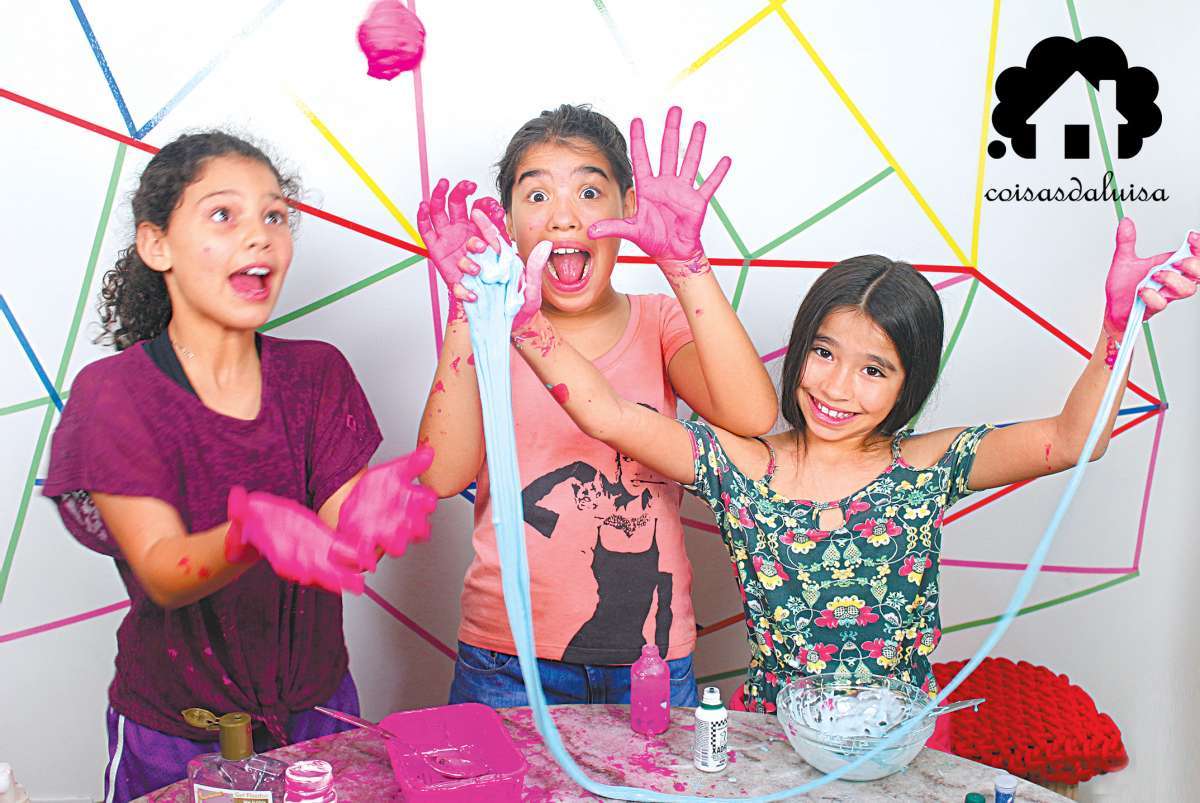 receita de slime segura para crianças