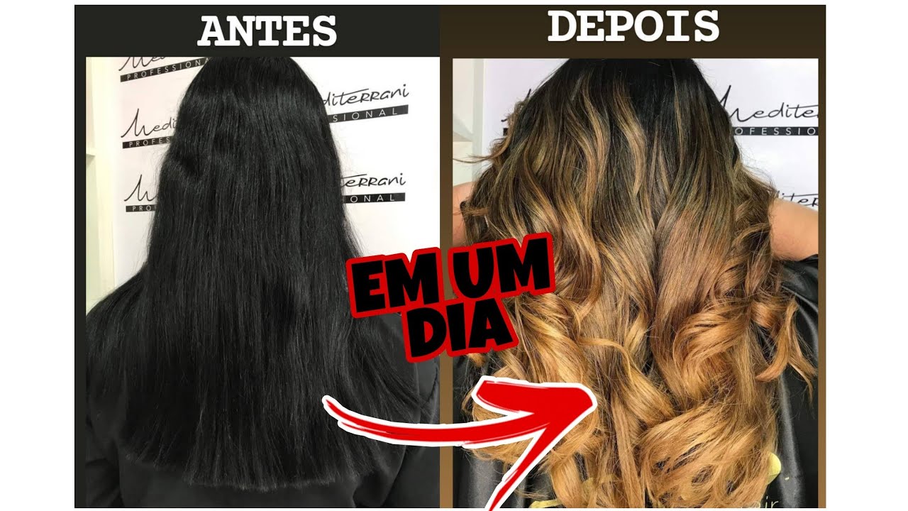 Como fazer transição de cor de cabelo do preto para o loiro