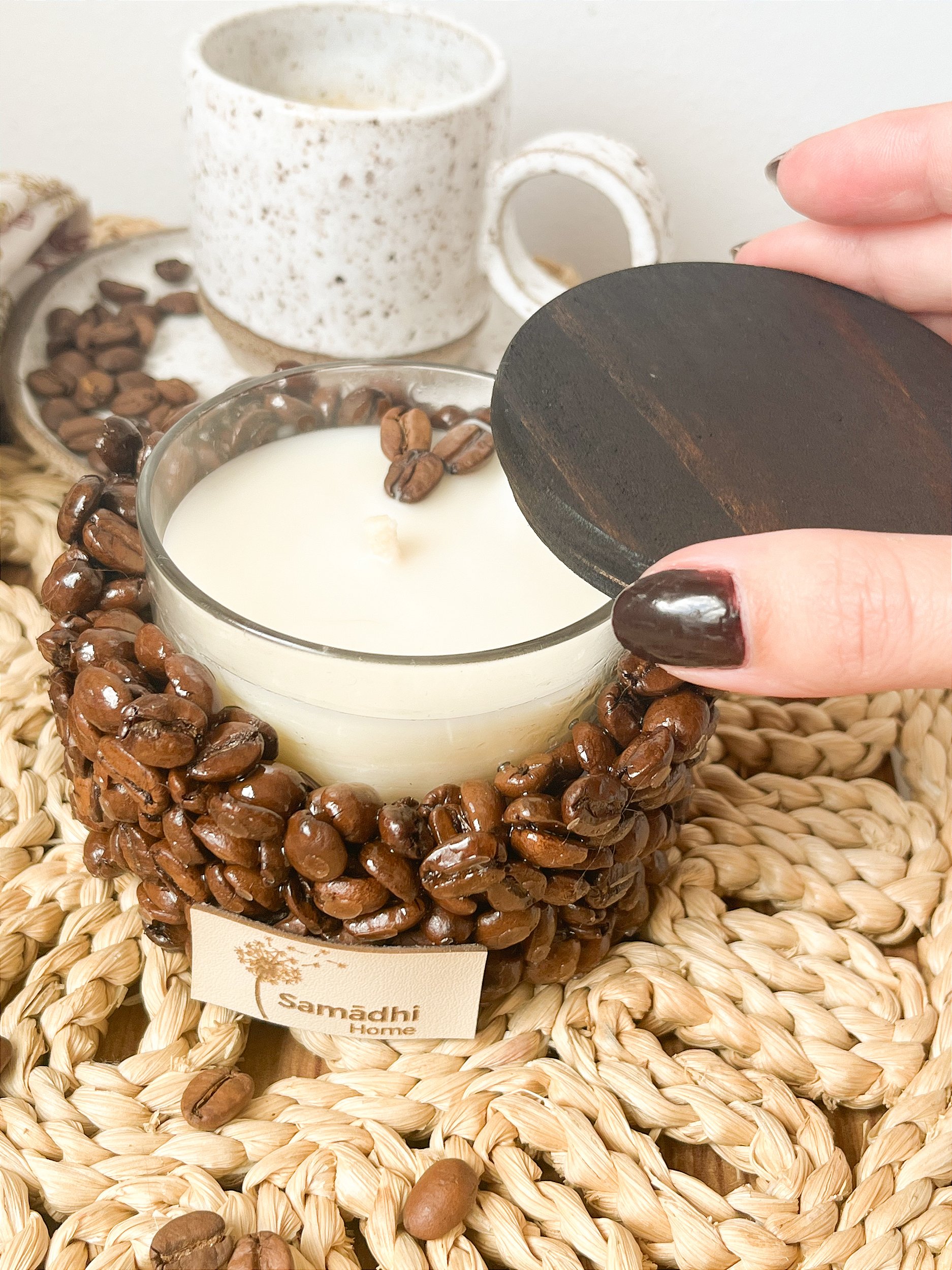receita de vela perfumada de café caseira
