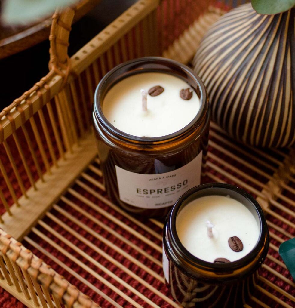 como fazer vela de café artesanal