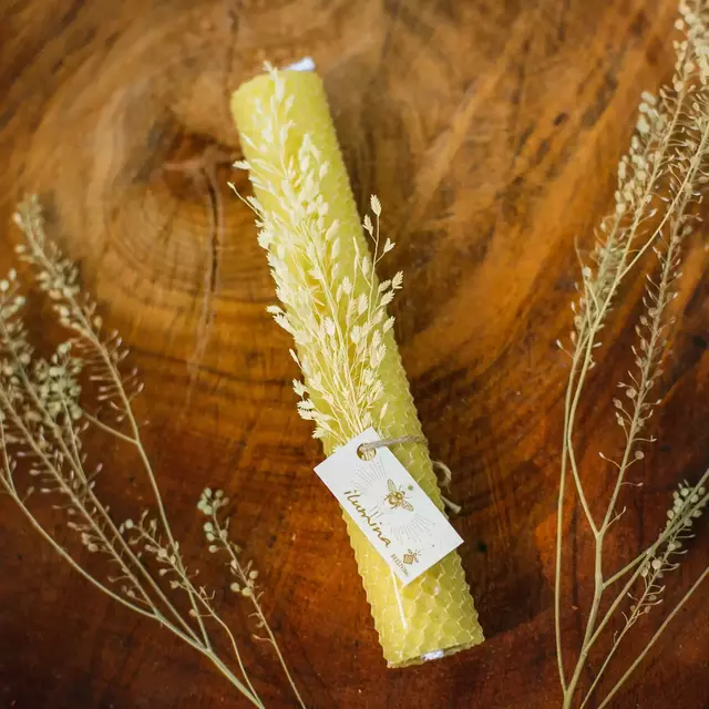 receita de vela natural com cera de abelha