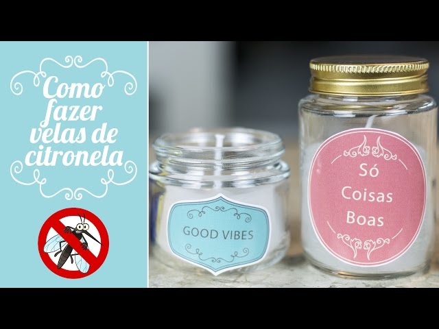 Como fazer velas de citronela repelentes naturais