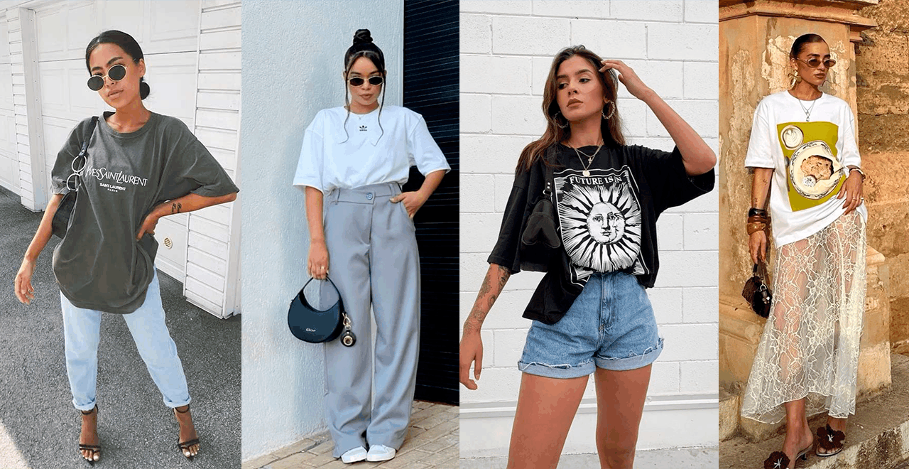 Como montar looks com t-shirt básica e parecer estilosa