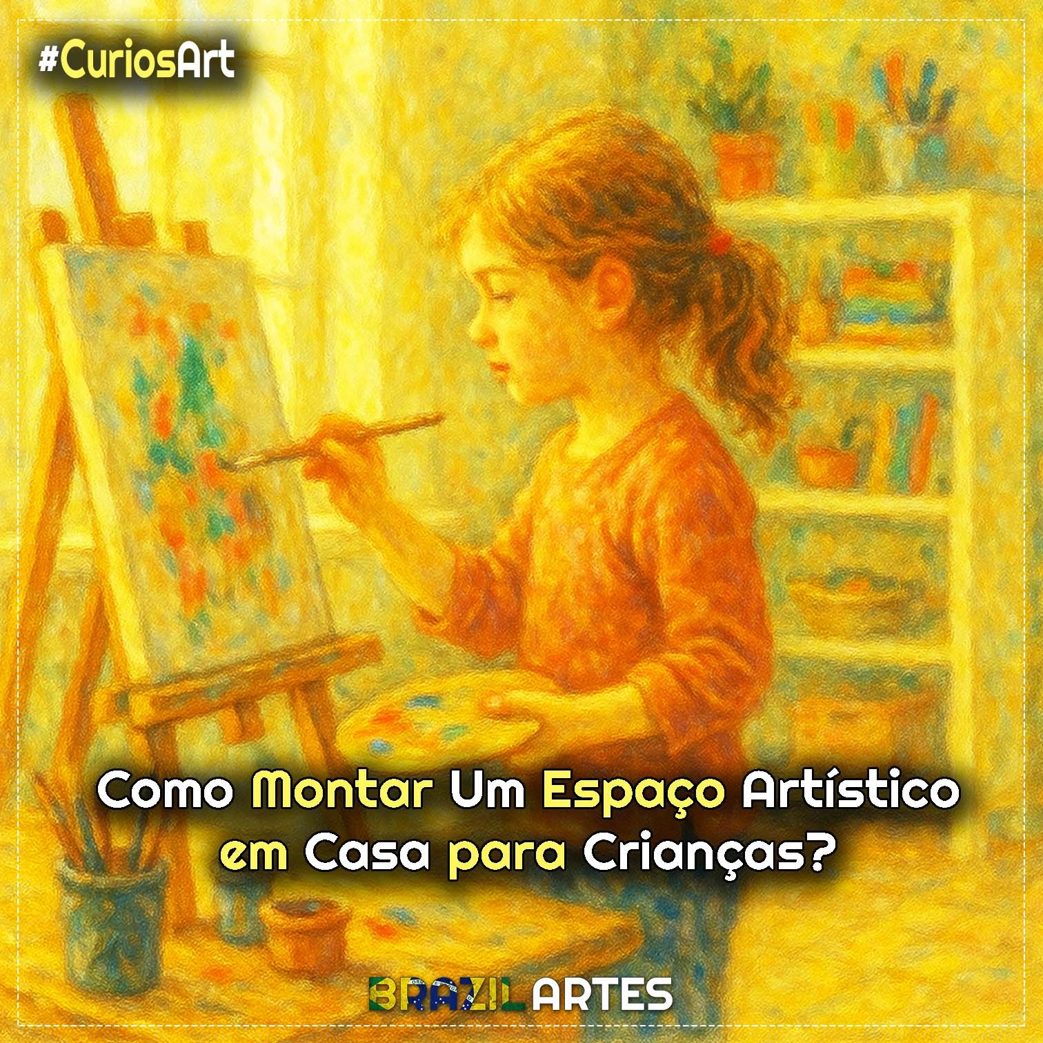 Como montar um cantinho de artes para crianças em casa