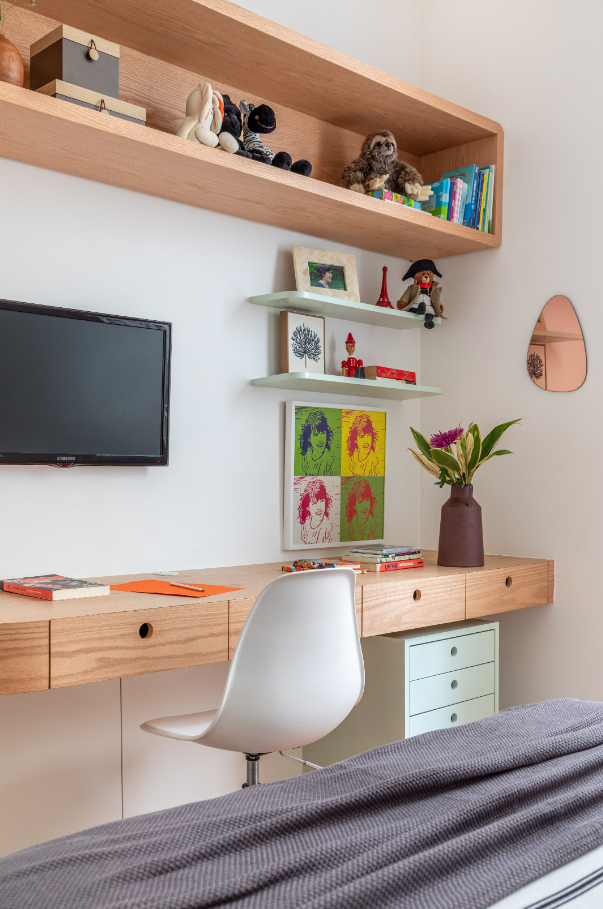 Como montar um cantinho de estudos no quarto compartilhado