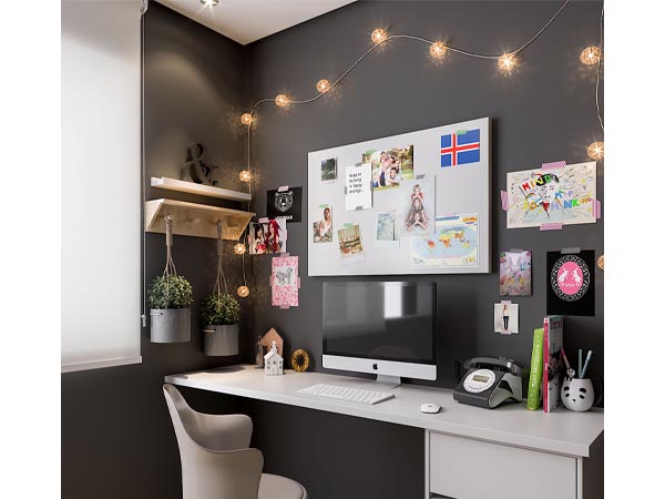 Como montar um cantinho de estudos no quarto compartilhado