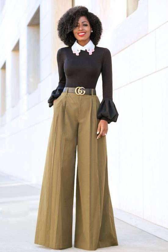 looks com calça pantalona para festa