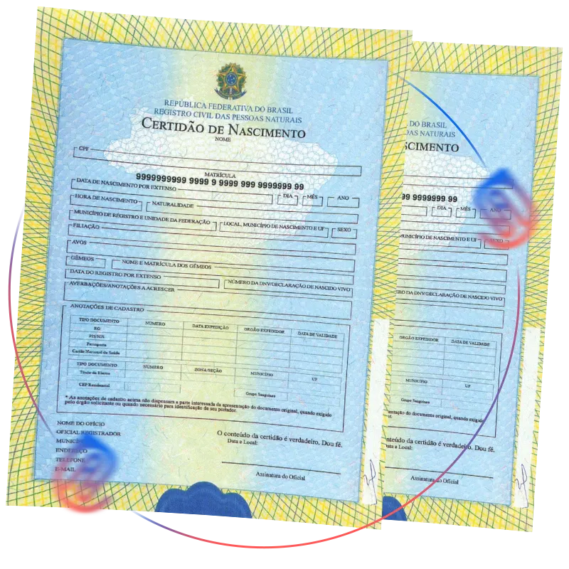 como organizar certidão de nascimento e passaporte