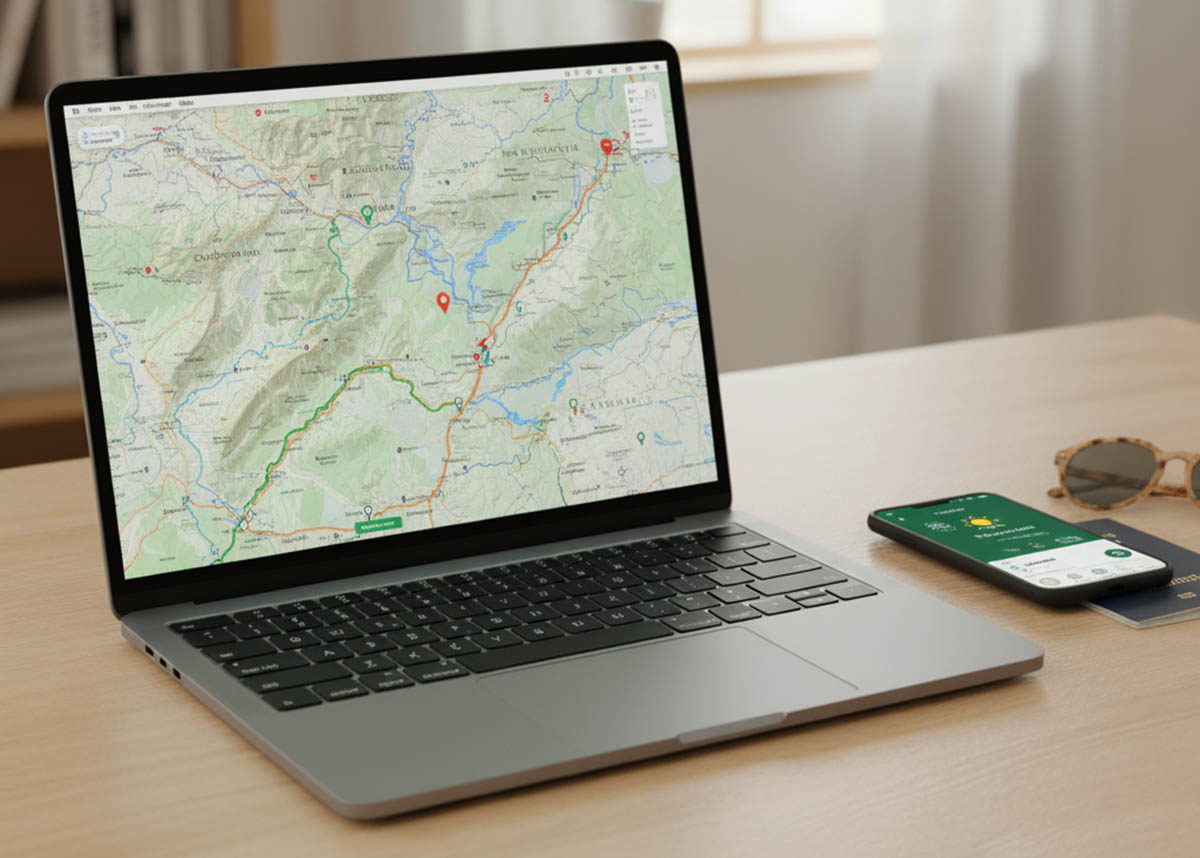 acesso offline a documentos de viagem