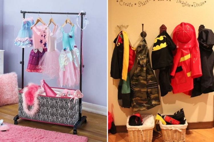 Como organizar fantasias e acessórios de brincar