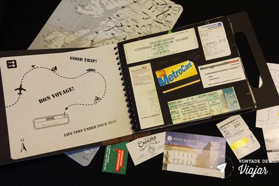 Como organizar fotos de viagens antigas em álbuns de scrapbooking