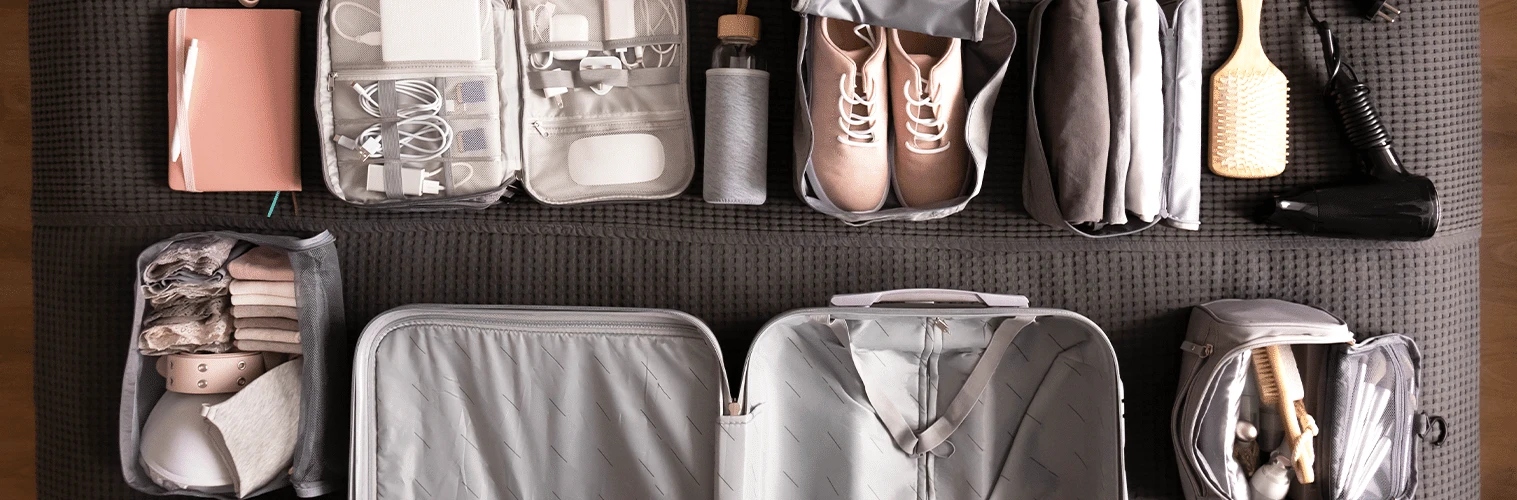 Como organizar mala de viagem em closets pequenos