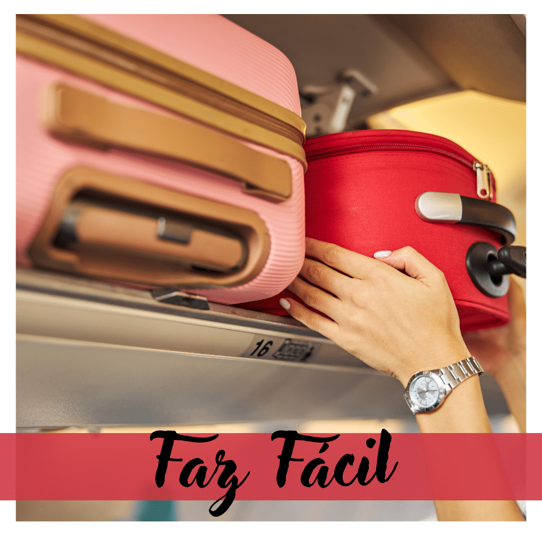 otimização de espaço para malas