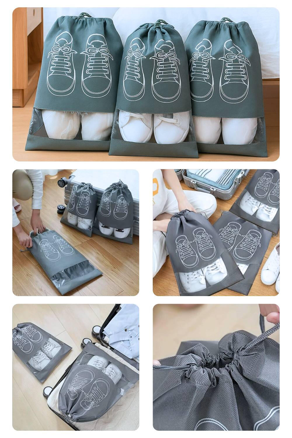 Como organizar sapatos na mala para não sujar as roupas