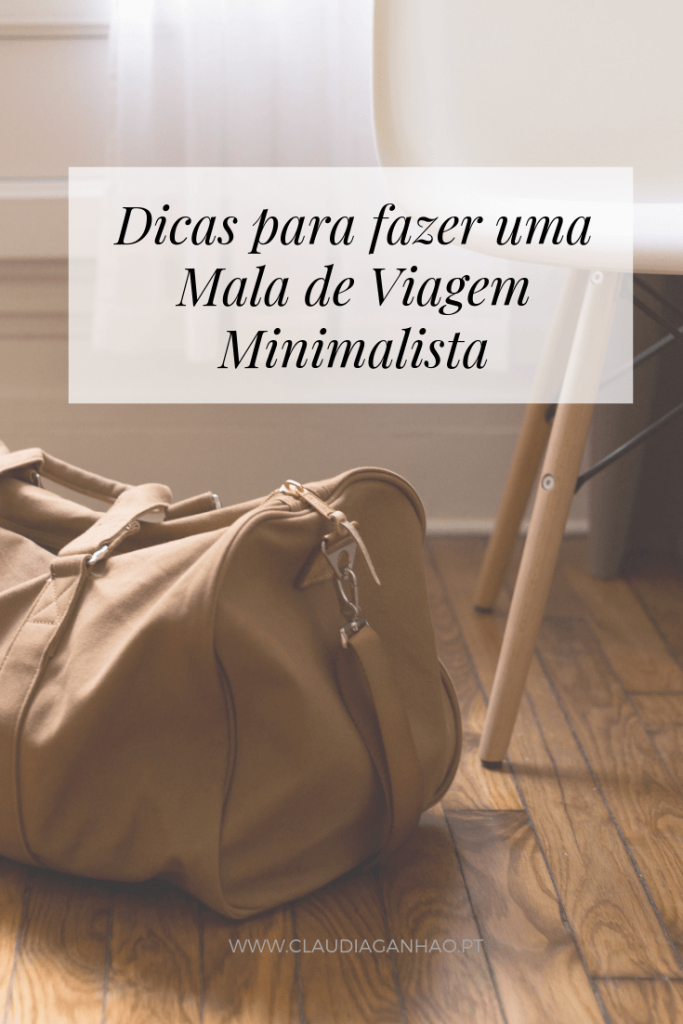 Como praticar o minimalismo na mala de viagem