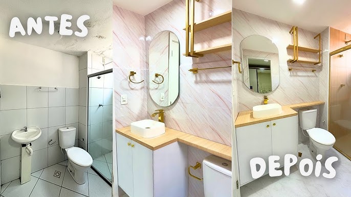 Como reformar banheiro antigo sem quebrar nada