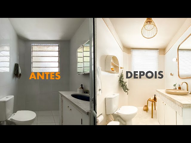 Como reformar banheiro antigo sem quebrar nada