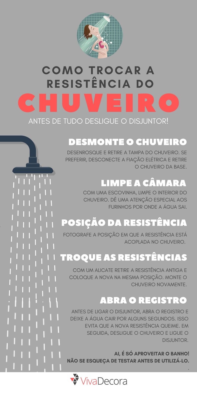 Como trocar resistência de chuveiro passo a passo