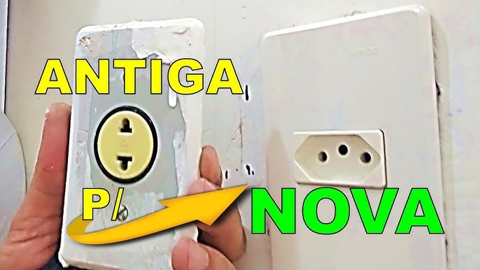 Como trocar tomada antiga por modelo novo 3 pinos