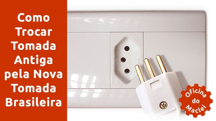 Como trocar tomada antiga por modelo novo 3 pinos