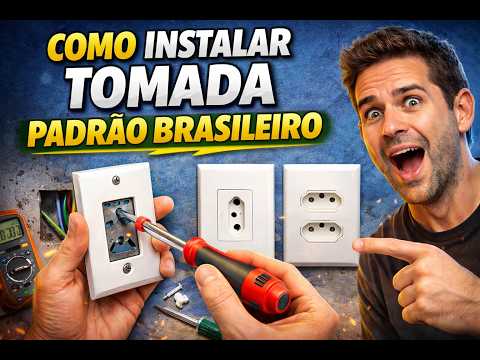 Como trocar tomada antiga por modelo novo 3 pinos