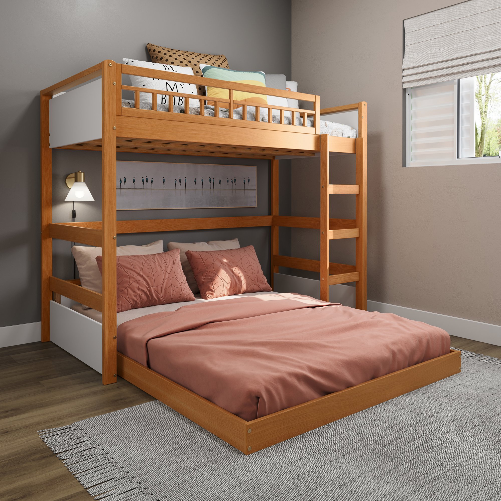 Decoração de Quarto Pequeno: Usando Cores e Iluminação com Beliches