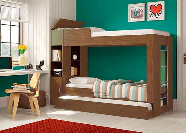 Decoração de Quarto Pequeno: Usando Cores e Iluminação com Beliches