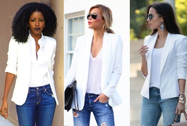 5 formas de combinar blazer branco com shorts e vestidos