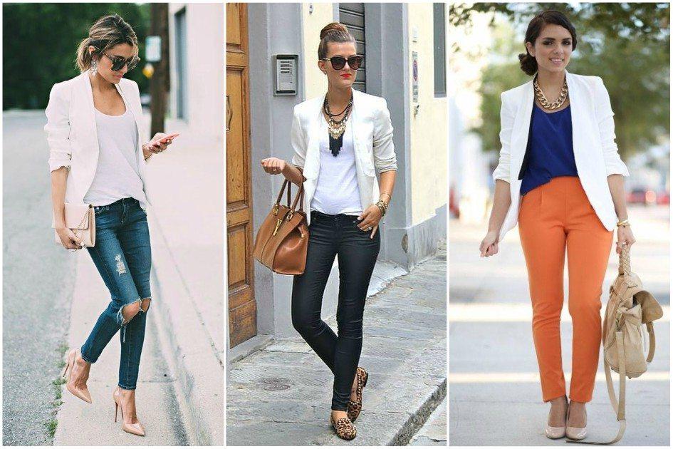 5 formas de combinar blazer branco com shorts e vestidos