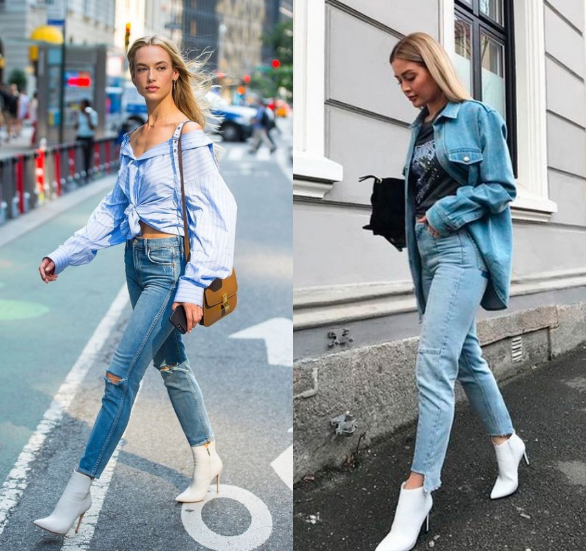 Looks de Trabalho com Bota Branca de Bico Fino