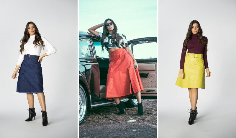 Looks de trabalho com saia plissada e bota: elegância garantida