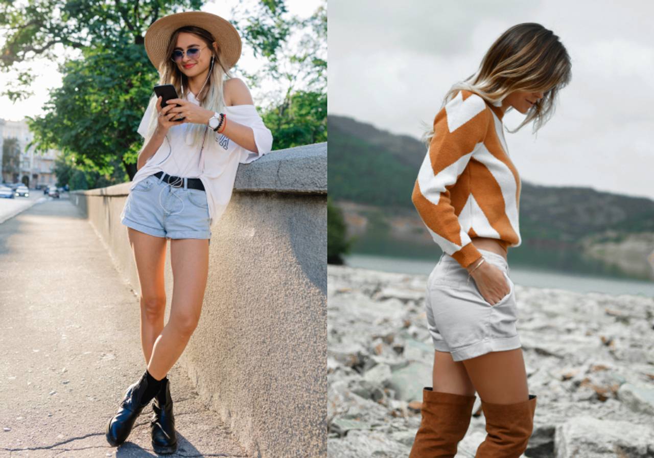 Como usar bota cano curto com saia plissada