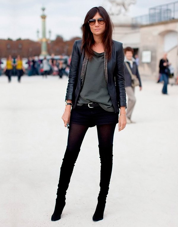 tendências de saia e bota chelsea inverno