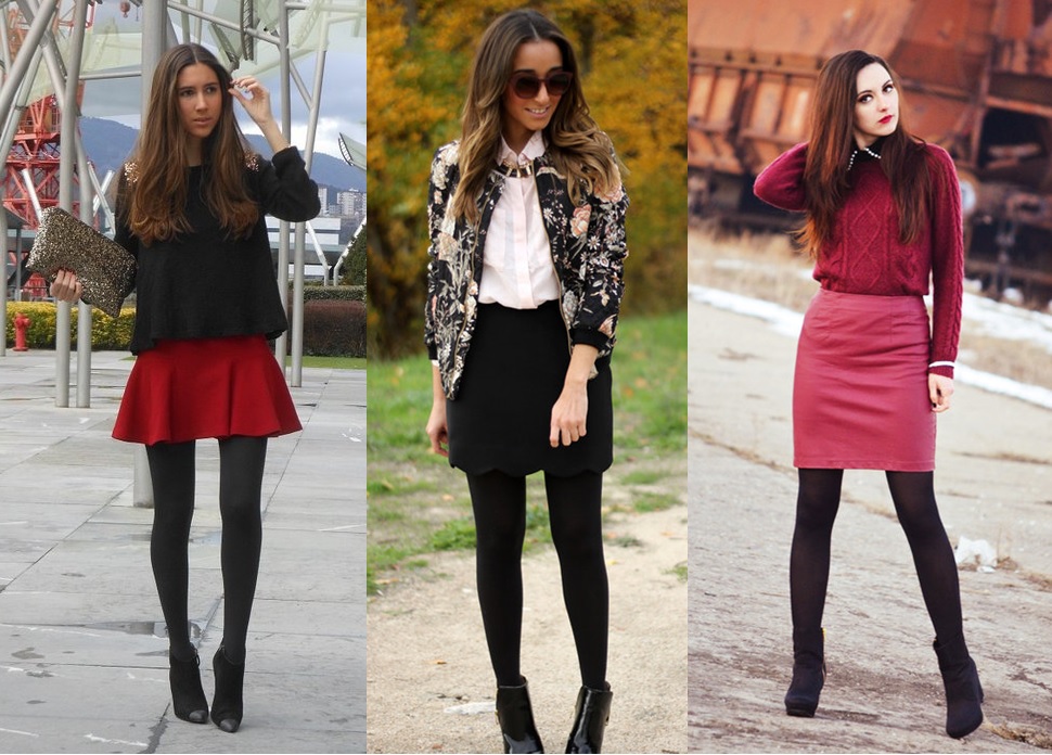 Como usar bota chelsea com saia curta e meia calça