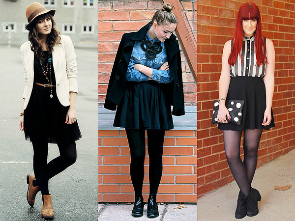 Como usar bota chelsea com saia curta e meia calça