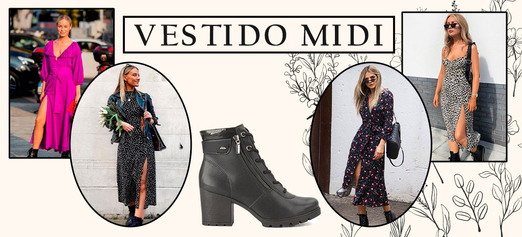 Como usar bota coturno com vestido de seda