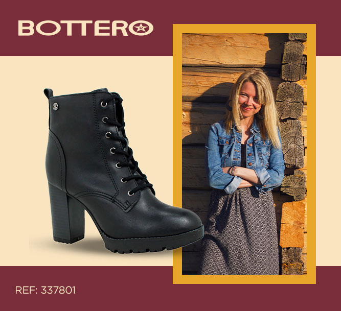 vestido midi com coturno