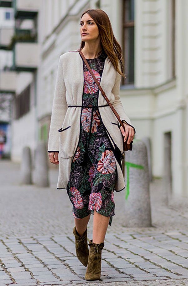 looks com vestido e bota western
