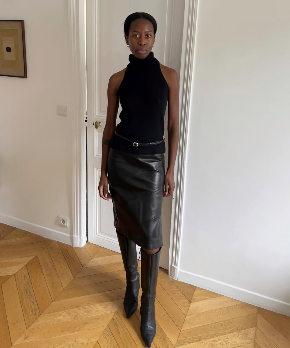 combinar vestido longo com bota curta