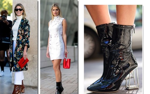 Como usar bota de verniz preta e colorida