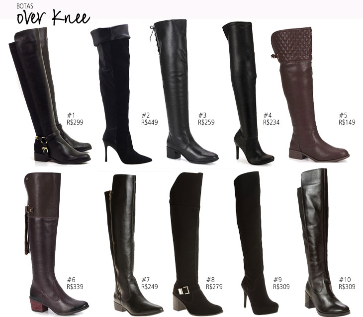 looks com bota de cano alto